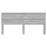 vidaXL Tête de lit Gris Sonoma 200 cm Bois d'ingénierie