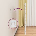 vidaXL Tête de lit murale Blanc 126x3x63 cm Bois massif de pin