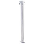 vidaXL Colonne à eau de jardin 100 cm acier inoxydable rond