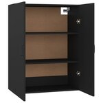 vidaXL Armoire suspendue Noir 69 5x34x90 cm Bois d'ingénierie