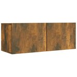 vidaXL Ensemble de meubles TV 5 Pièces Chêne fumé Bois d'ingénierie