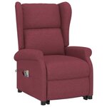 vidaXL Fauteuil de massage Rouge bordeaux Tissu