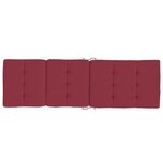 vidaXL Coussins de chaise longue lot de 2 rouge bordeaux tissu oxford