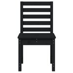 vidaXL Chaises de jardin lot de 2 noir 50x48x91 5 cm bois massif pin