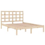 vidaXL Cadre de lit Bois massif 120x200 cm