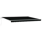 vidaXL Auvent Rétractable 450 × 300 cm Noir
