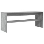 vidaXL Meuble TV Gris Sonoma 100 x 30 x 40 cm Bois d'ingénierie