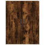 vidaXL Buffet haut Chêne fumé 69 5x34x180 cm Bois d'ingénierie