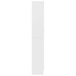 vidaXL Armoire à vitrine Blanc 82 5x30 5x185 cm Bois d'ingénierie