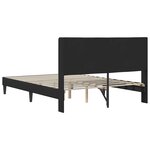 vidaXL Cadre de lit avec tête de lit Noir 120 x 190 cm Velours