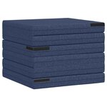 vidaXL Canapé-lit pliable 140 x 67 x 45 cm Bleu