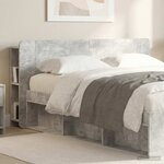 vidaXL Cabinet de Tête de Lit Gris béton Bois d'ingénierie