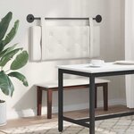 vidaXL Tête de lit suspendue Blanc Simili cuir