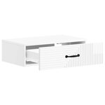 vidaXL Table d'appoint murale 59 x 34 5 x 17 cm Bois d'ingénierie