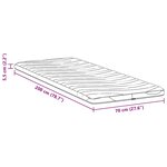 vidaXL Coussins de Matelas Blanc 70 x 200 cm Latex