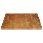 vidaXL Dessus de table à bord vivant 90x80x2 5 cm bois massif manguier