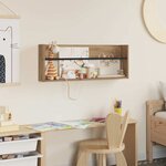 vidaXL Étagère à magazines Chêne artisanal 80 x 12 x 30 cm