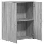 vidaXL Armoire de classement sonoma gris bois d'ingénierie