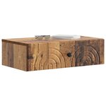 vidaXL Table d'appoint murale 59 x 34 5 x 17 cm Bois d'ingénierie