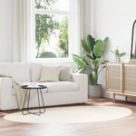 vidaXL Tapis 'HUARTE' à poils courts  doux et lavable crème 140x200 cm