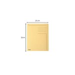 Pack 100 Chemises à bord décalé Forever® 280g Imprimée - 24x32cm - Jaune Bulle EXACOMPTA