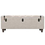 vidaXL Ensemble de bancs de rangement 3 Pièces Bois massif et acier
