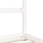 vidaXL Cadre de lit pour enfants blanc 90x190 cm bois de pin massif