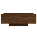 vidaXL Table basse avec lumières LED chêne marron 85x55x31 cm