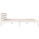 vidaXL Cadre de lit sans matelas 180x200 cm blanc