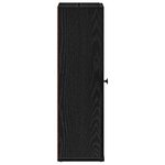 vidaXL Meuble de salle de bain avec porte-rouleau noir 20 5x22x72 cm