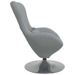 vidaXL Fauteuils  Relax et Fauteuils-Lits Gris clair