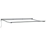 vidaXL Auvent Rétractable Bleu Marine 500x300 cm Métal et tissu