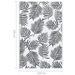 vidaXL Tapis d'extérieur Blanc et noir 160x230 cm PP