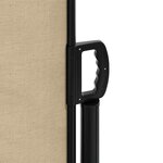 vidaXL Auvent latéral rétractable beige 220x500 cm