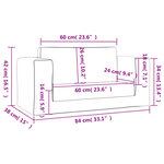 vidaXL Canapé-lit pour enfants 2 places rose peluche douce