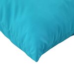 vidaXL Coussins décoratifs 4 Pièces Turquoise 40 x 40 cm tissu