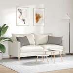 vidaXL Coussins de canapé 2 Pièces Taupe 60 x 40 cm tissu