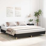 vidaXL Cadre de lit sans matelas noir 200x200 cm bois d'ingénierie