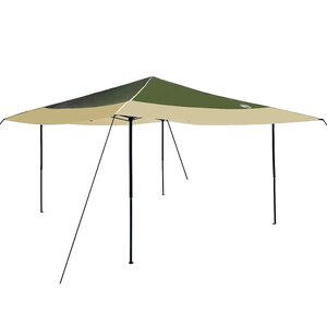 vidaXL Tente à abri 395 x 395 x 251 cm Vert tissu