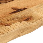 vidaXL Dessus de table 90x30x3 8 cm bord vif bois massif manguier brut