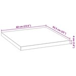 vidaXL Plan de travail de cuisine bois de chêne massif rectangulaire