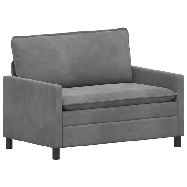 vidaXL Canapé Gris foncé 126 x 81 x 87 5 cm Velours