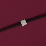 vidaXL Parasol de jardin Rouge et Noir 295 x 295 x 245 cm