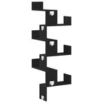 vidaXL Étagère d'angle Chêne noir 45 x 45 x 147 cm Bois d'ingénierie