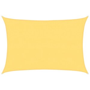 vidaXL Parasol en PEHD rectangulaire 4 x 6 m Beige
