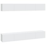 vidaXL Meubles TV muraux 4 Pièces blanc 100x30x30 cm