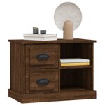 vidaXL Table de chevet chêne marron 60x35 5x45 cm