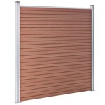 vidaXL Clôture de jardin WPC 1045x186 cm Marron