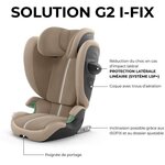 Siège auto Gold Solution G2 I-FIX 3-12 ans - Groupe 2/3 - 100-150 cm PLUS Stone Grey - mid grey