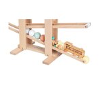 Circuit à billes en bois XL avec train